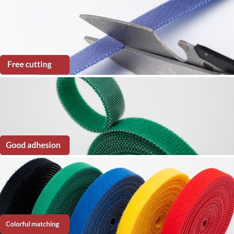 Data Cable Organizer Tidy-up And Fixation Velcro Cable Tie Cable Harness Strap
