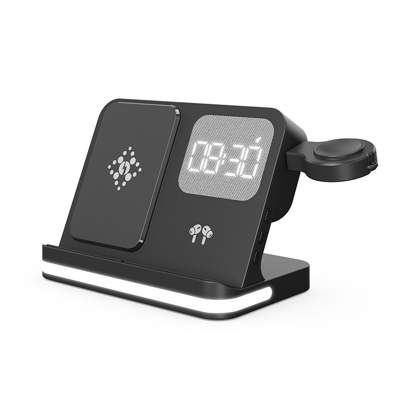 Clock Alarm Compatible With Mobile Phones Smartwatches Headphones And Wireless Chargers