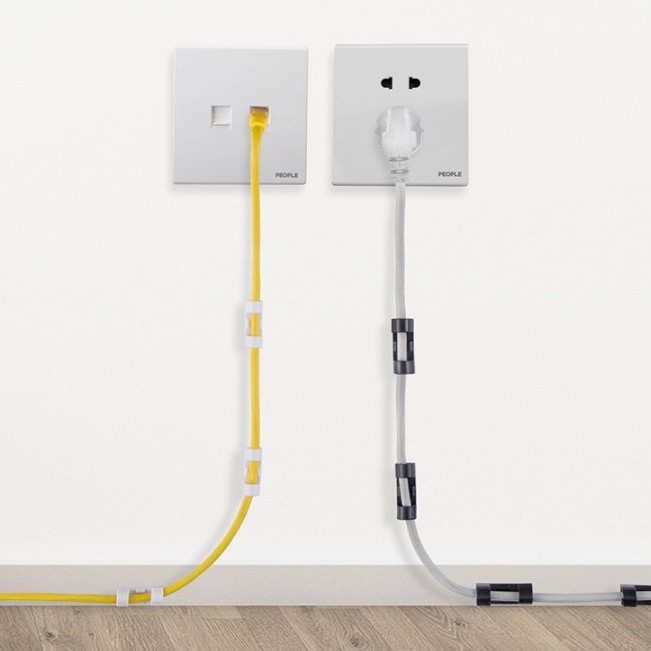 Data Cable Storage Buckle Cable Organizer Wall Sticker