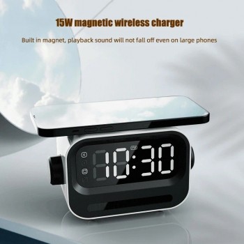 Atmosphere Light Digital Clock Alarm Clock Speaker Three-in-one