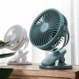 USB Small Fan Large Wind Silent Desktop Pinch Fan Student Dormitory Bed Office Charging Mini Clip Fan Wall Mounted