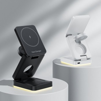 Three-in-one Wireless Charger Folding Magnetic Wireless Charger