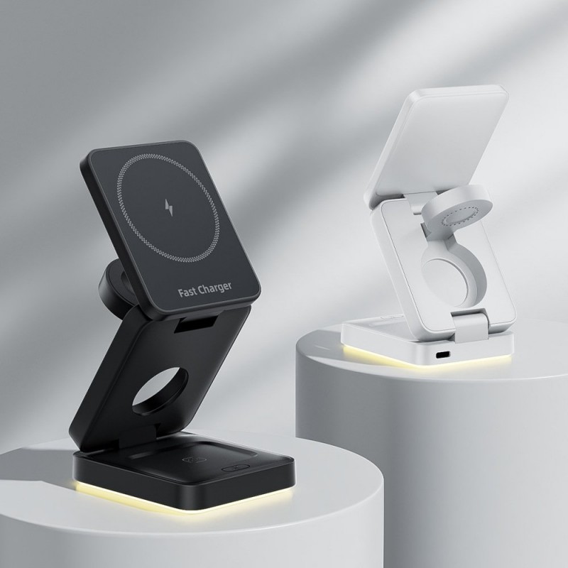 Three-in-one Wireless Charger Folding Magnetic Wireless Charger