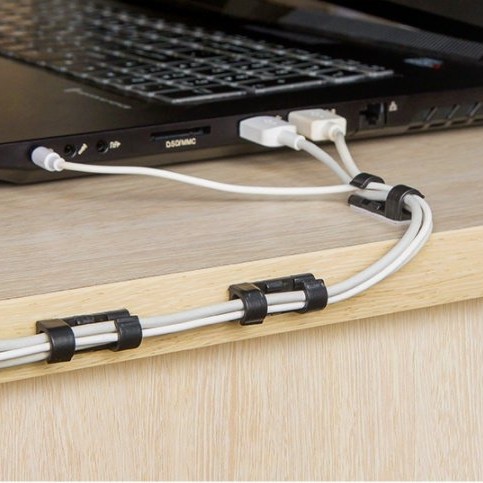 Data Cable Storage Buckle Cable Organizer Wall Sticker