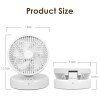 Quiet Table Fan 90 Degree Foldable Desk Fan With 4 Wind Speeds Type-C Rechargeable Wall-Mounted Fan Portable Desktop Fan For Home Bedroom Kitchen Office Outdoor Travel