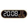 Simple Multifunctional Clock Living Room Wall Clock Home Decoration Digital Electronic Clock