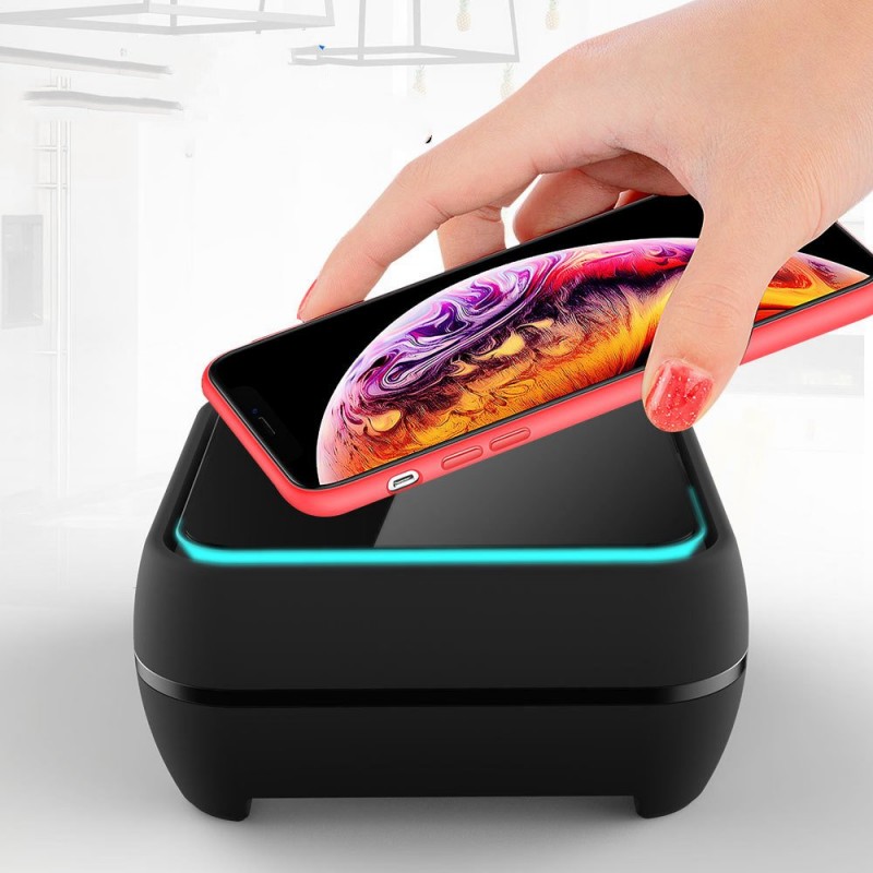 Wireless charging music box player Desktop Wireless charger bracket