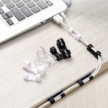Data Cable Storage Buckle Cable Organizer Wall Sticker
