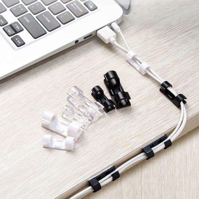 Data Cable Storage Buckle Cable Organizer Wall Sticker