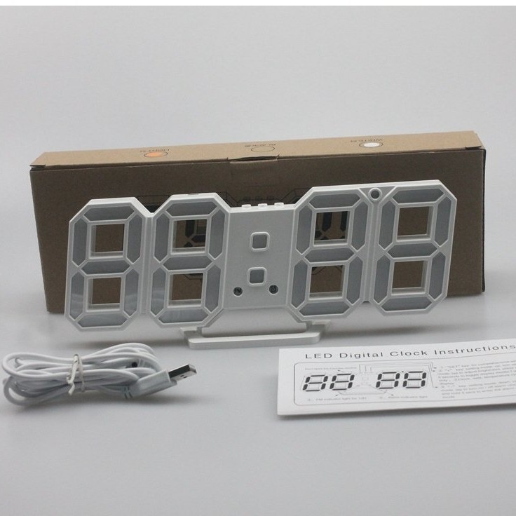 3D LED Wall Digital Clock