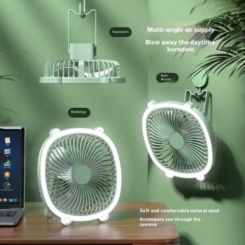 Desktop Night Light Fan Wall Hanging Household Mini Little Fan