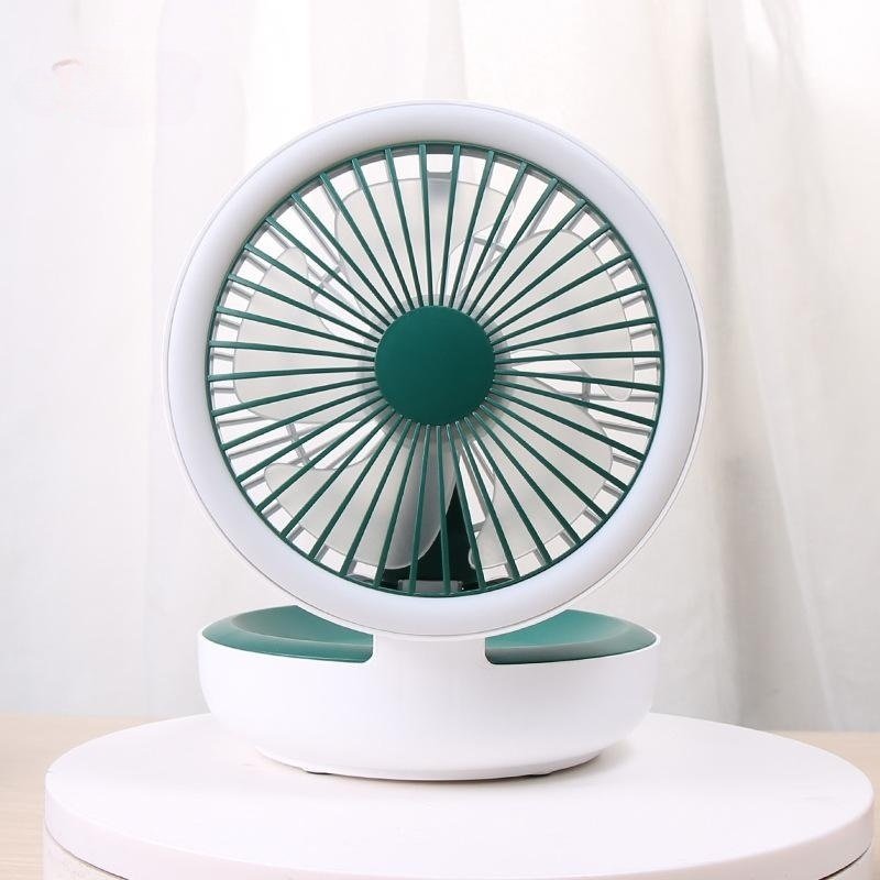 Dormitory Office Multi-angle Foldable Desktop Night Light Little Fan