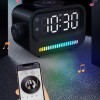 Atmosphere Light Digital Clock Alarm Clock Speaker Three-in-one