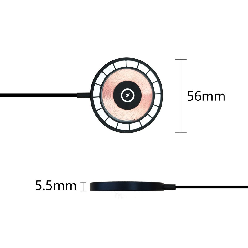 Magnetic Wireless Charger Applicable Transparent