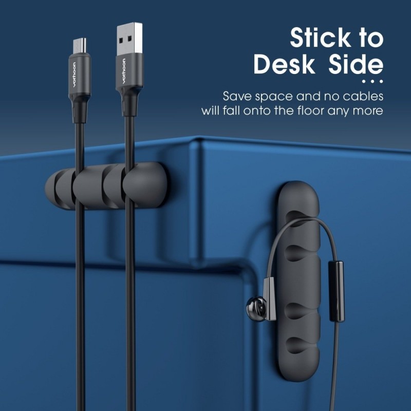 Simple Silicone Data Cable Fixed Cable Organizer Storage