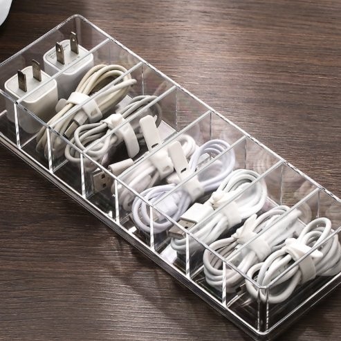 Dust-proof Storage Cable Management Box Hub Organizer Box