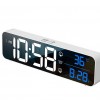 LED Wall Clock Electronic Digital Music Alarm Clock Office Smart Square Clock