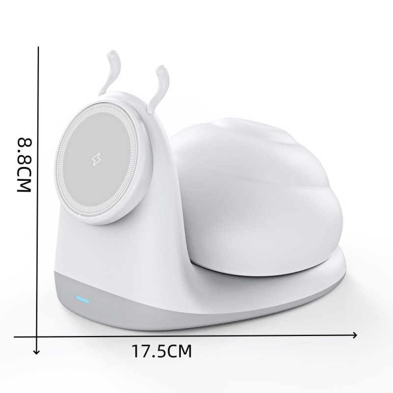 Snail Night Light Magnetic Wireless Charger