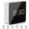 Digital Alarm Clock Night Light Thermometer Mirror