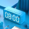 Music alarm clock creative student mute bedside luminous digital clock children's alarm clock electronic clock multi-function audio