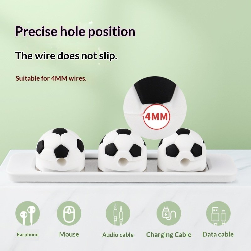 Football-shaped Magnetic Cable Organizer