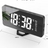 Student Digital Mirror Seat Children Intelligent Electronic Voice Control Desktop Clock Plug-in