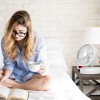 Quiet Table Fan 90 Degree Foldable Desk Fan With 4 Wind Speeds Type-C Rechargeable Wall-Mounted Fan Portable Desktop Fan For Home Bedroom Kitchen Office Outdoor Travel
