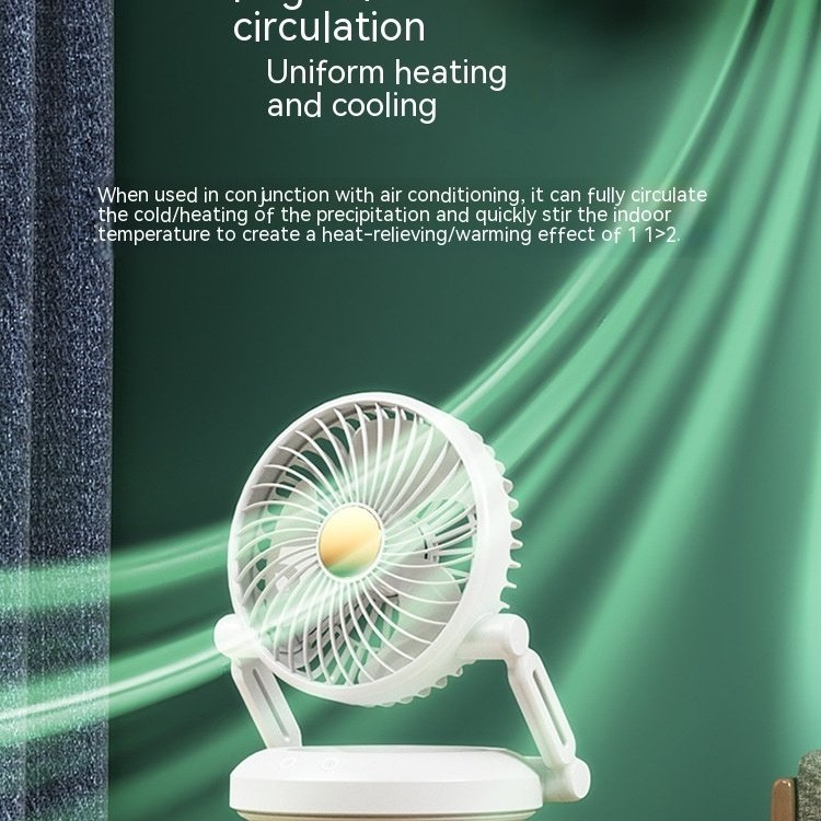 Desktop Desktop Fan Camping Office Telescopic Folding