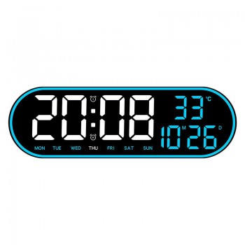 Simple Multifunctional Clock Living Room Wall Clock Home Decoration Digital Electronic Clock