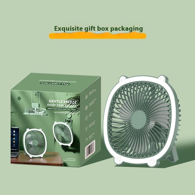 Desktop Night Light Fan Wall Hanging Household Mini Little Fan