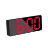 Led Digital Clock Voice Control Snooze Time Temperature Display