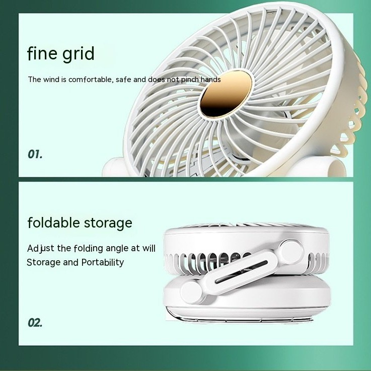 Desktop Desktop Fan Camping Office Telescopic Folding