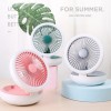 Dormitory Office Multi-angle Foldable Desktop Night Light Little Fan