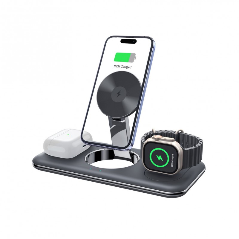 Folding Magnetic Wireless Charger Charger Desktop Bracket