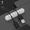 Smart Cable Holder Silicone Flexible Cable Winder Wire Organizer Holder Cord Management Clip For USB Earphone Network Cable