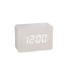 Sleek Mini LED Rectangular Wooden Digital Clock