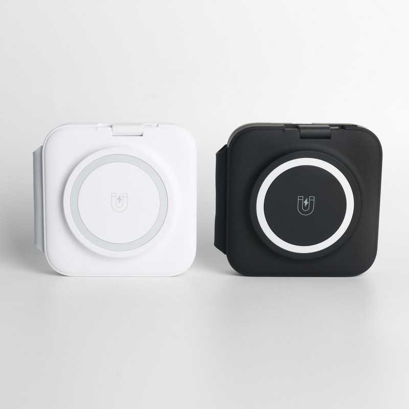 Three-in-one Wireless Charger Electrical Magnetic Wireless Charger Folding With Flexible Wire