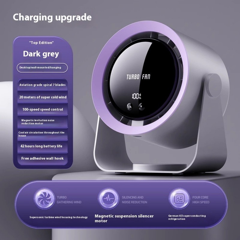 Shaking Head Desktop Small Fan Mute Office Desk Usb Charging
