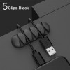 Smart Cable Holder Silicone Flexible Cable Winder Wire Organizer Holder Cord Management Clip For USB Earphone Network Cable