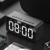 Music alarm clock creative student mute bedside luminous digital clock children's alarm clock electronic clock multi-function audio