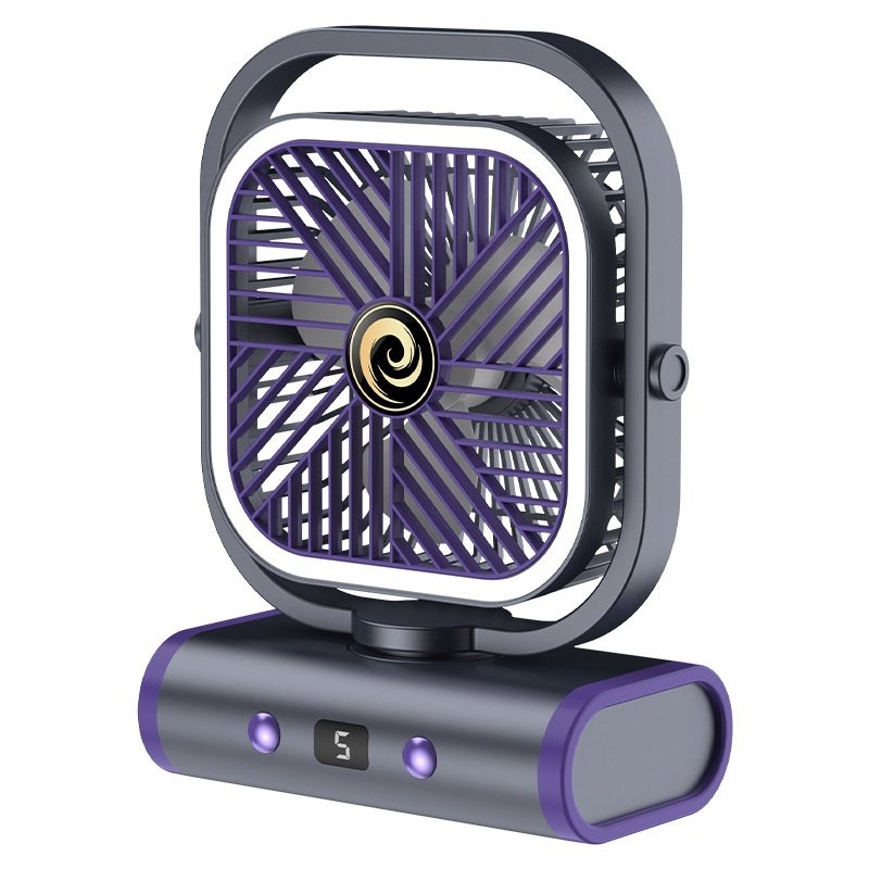 Shaking Head Desktop Fan Rechargeable Long Endurance Portable Little Fan