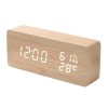 Intelligent Radio Control Clock LED Wood Electronic Digital Temperature And Humidity