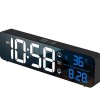 LED Wall Clock Electronic Digital Music Alarm Clock Office Smart Square Clock
