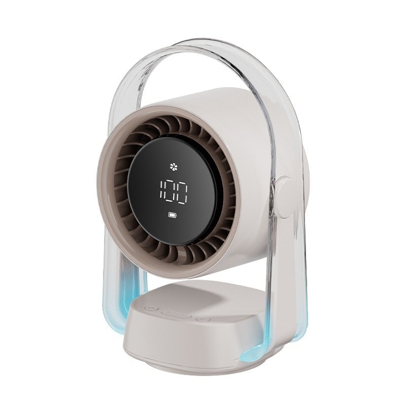 Digital Display Turbine Desktop 3D Suspension Cold Air Desktop Fan