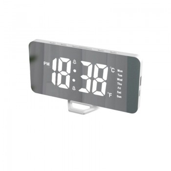 Student Digital Mirror Seat Children Intelligent Electronic Voice Control Desktop Clock Plug-in